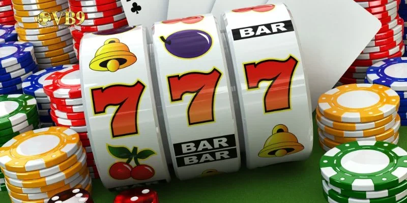 Giao diện trò chơi nổ hũ tại VB9 với biểu tượng jackpot tích lũy 